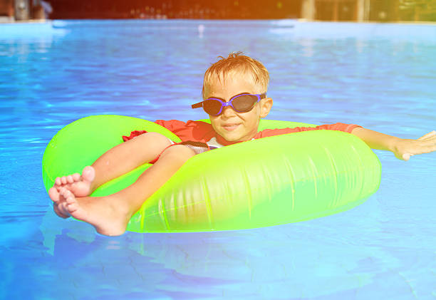 istock little boy in life ring fun at the swimming pool 487786722