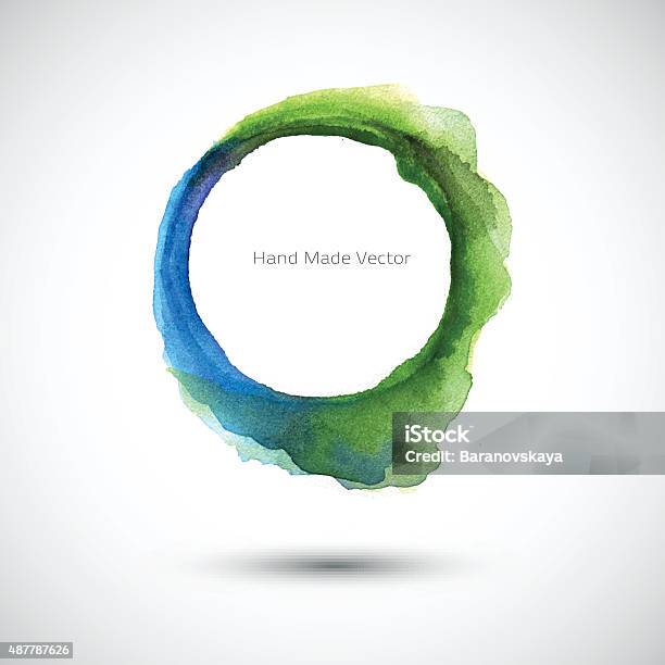 Watercolor Green Blue Stock Illustration - Download Image Now - Globe - Navigational Equipment, Watercolor Paints, Watercolor Painting