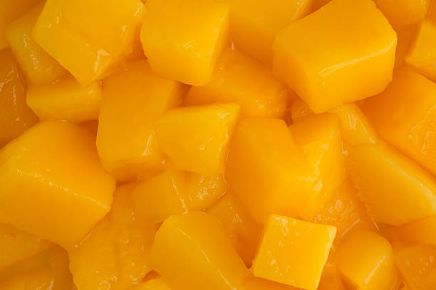 istock Close view of canned diced mangos 487790992