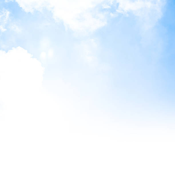 青い空を背景にボーダー - cumulus cloud cloud sky only cumulonimbus ストックフォトと画像
