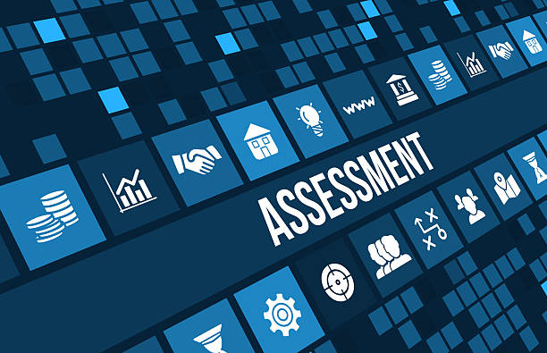 istock Assessment concept image with business icons and copyspace. 487794738