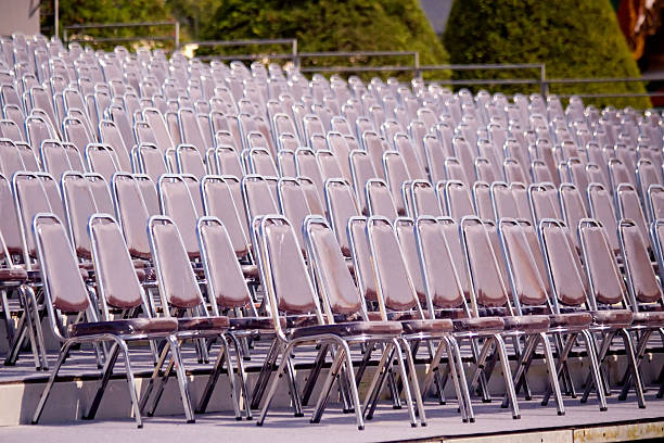istock Stainless steel chair 487795000