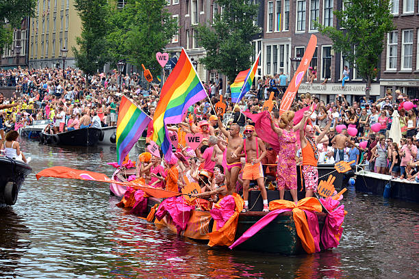 Gaypride 2014 Amsterdam stock photo