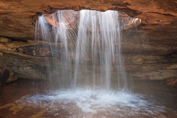 watefall através de um furo - gifberg - fotografias e filmes do acervo