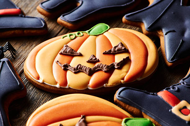 istock Halloween homemade gingerbread cookies 487796286