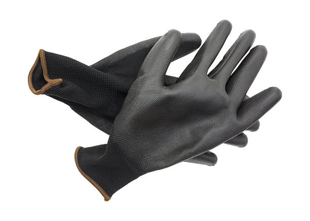 istock Gardening gloves on a white background 487796348