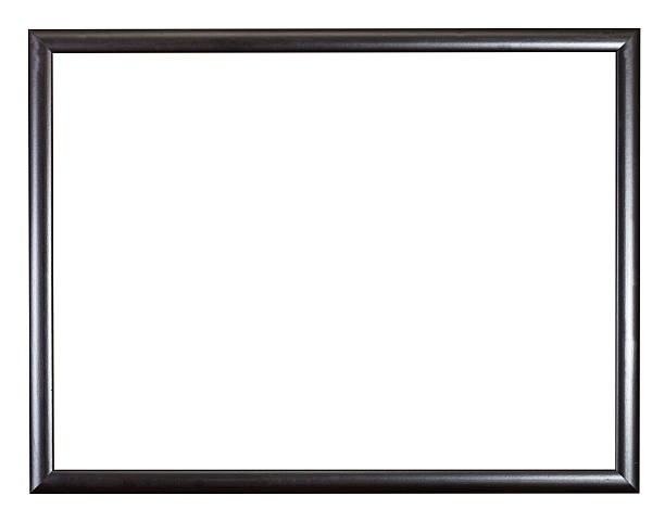 istock modern black narrow wooden picture frame 487796954