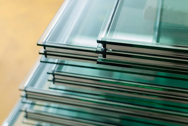 istock Sheets of Tempered Window Glass 487800984