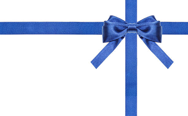 istock blue satin bows and ribbons isolated - set 14 487801594