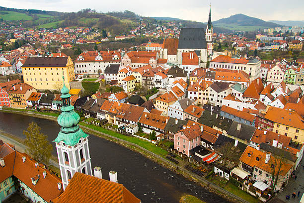 istock Spring view of Cesky Krumlov. Czech republic 487805498