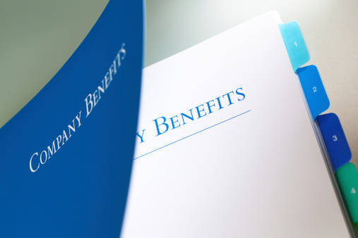 A corporation employee benefit package manual.