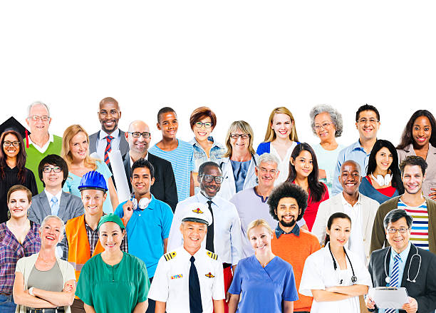istock Group of Multiethnic Diverse Mixed Occupation People 487806911
