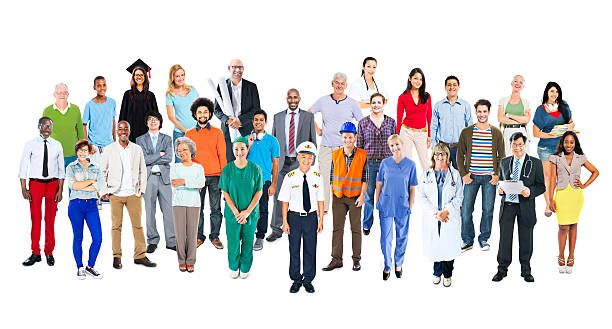 istock Group of Multiethnic Diverse Mixed Occupation People 487806963