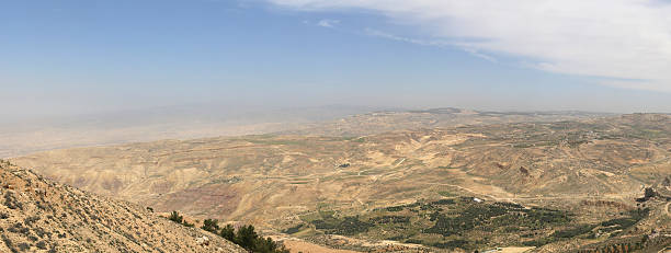 istock Panorama desert mountain landscape, Jordan 487807091