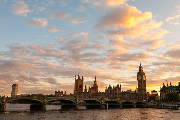 istock Big Ben and the Parliament with Westminster Bridge at sunset 487808047