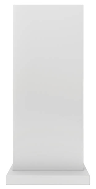 istock Exhibition stand isolated on white background 487809118