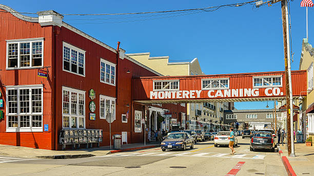 cannery row in monterey, ca - monterey california monterey county cannery row stock-fotos und bilder