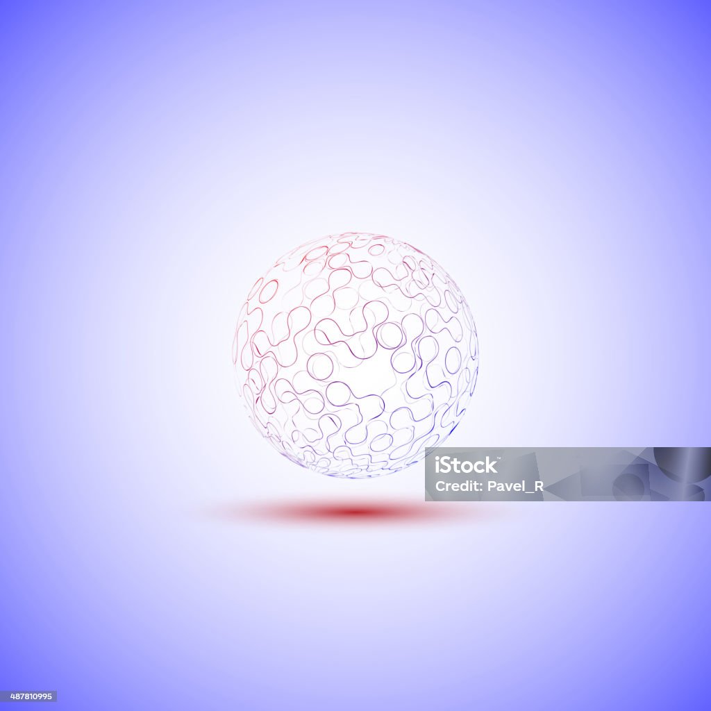 투명 sphere 에서 청색 배경 벡터 - 로열티 프리 0명 벡터 아트