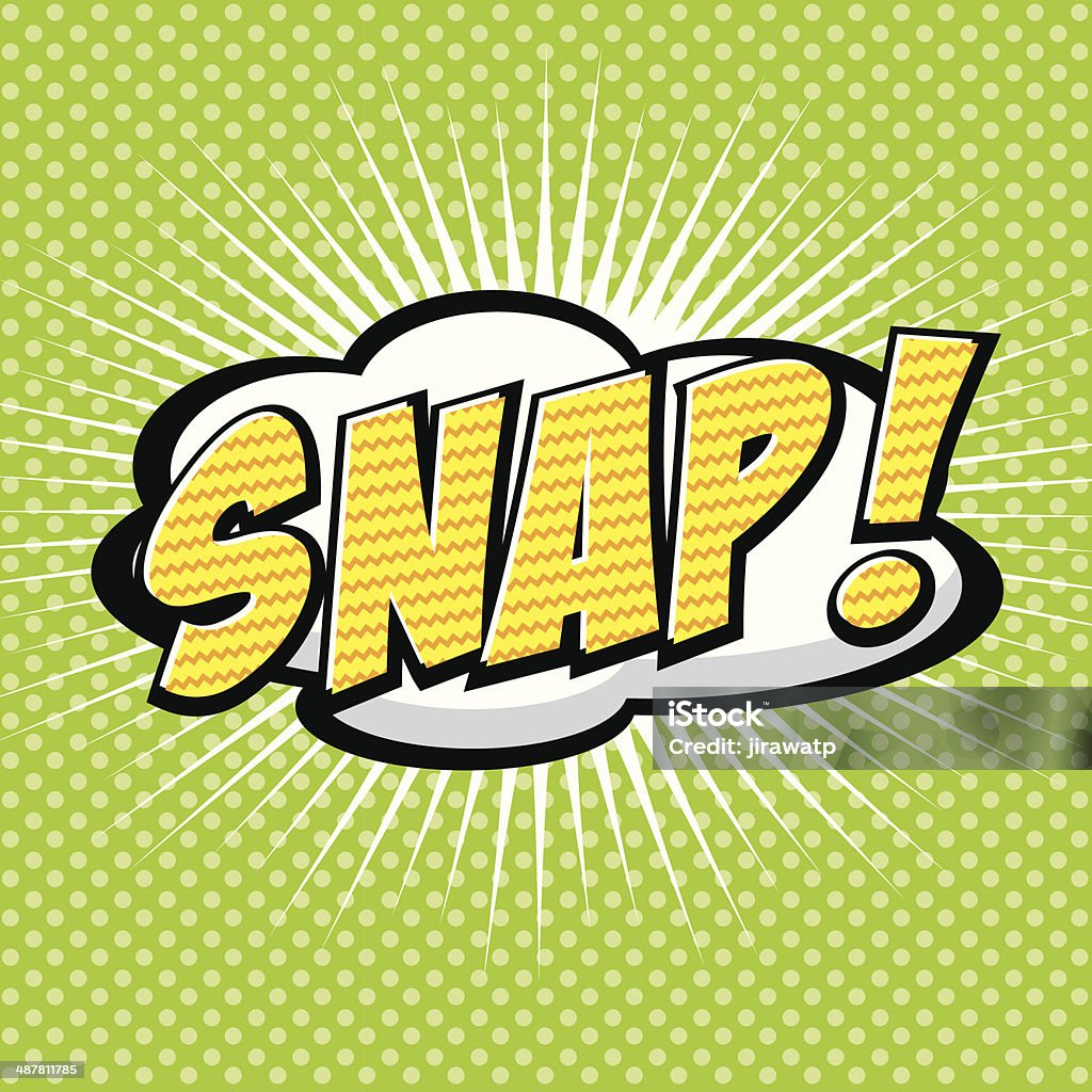Snap Cartoon Example Snap Comic Speech Bubble Cartoon Stock Illustration - Download Image ...
