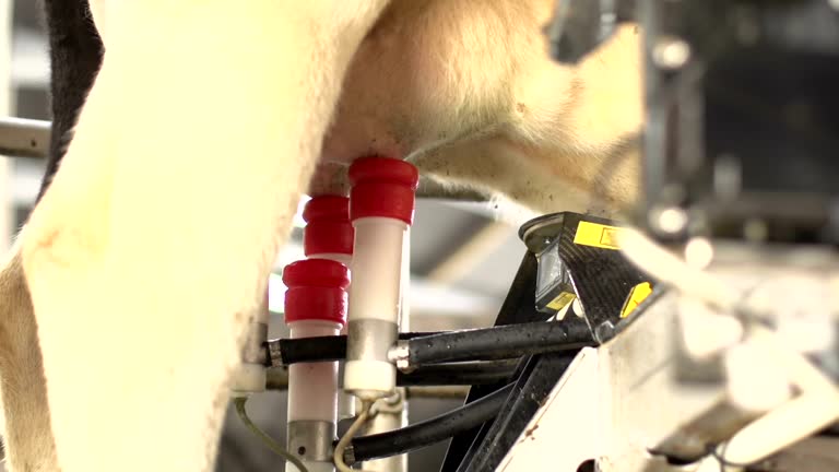 Robotic Cow milking machine on Dairy Farm - DOLLY motion