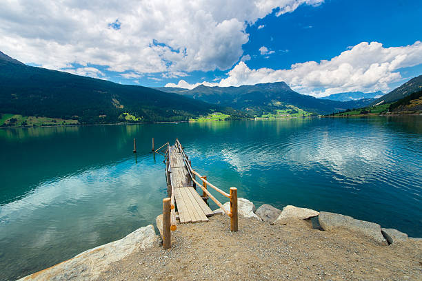 istock Wooden pier on the mountain like 487816964