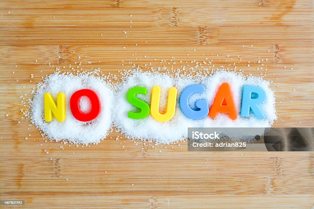 No sugar diet for a healthy lifestyle Sugar free Stock Photo