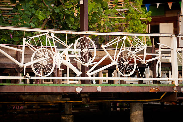 Beautiful view on Bangkok  thonburi klongs - exploring the canals on a long-tail boat