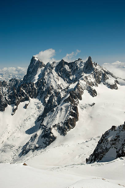 istock Mont Blanc massif in perfect Blue 487823982