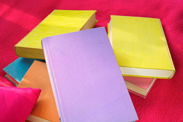 istock books on a blanket, free copy space 487824354