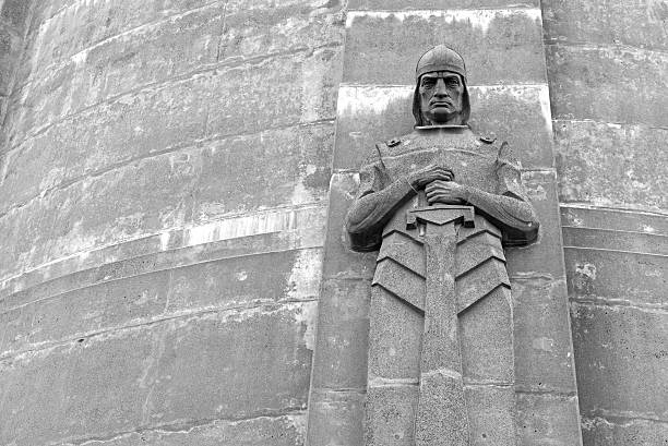 istock Stone knight on old watertower in Minneapolis MN 487824464