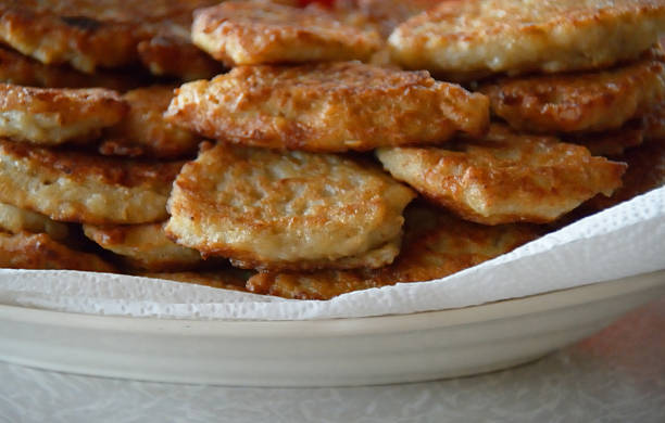 istock Closeup of oatmeal pancakes 487825264