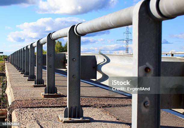 Guardrail Bridge Stock Photo - Download Image Now - 2015, Aluminum, Asphalt