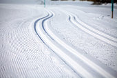 Cross Country Ski Tracks in Engadin