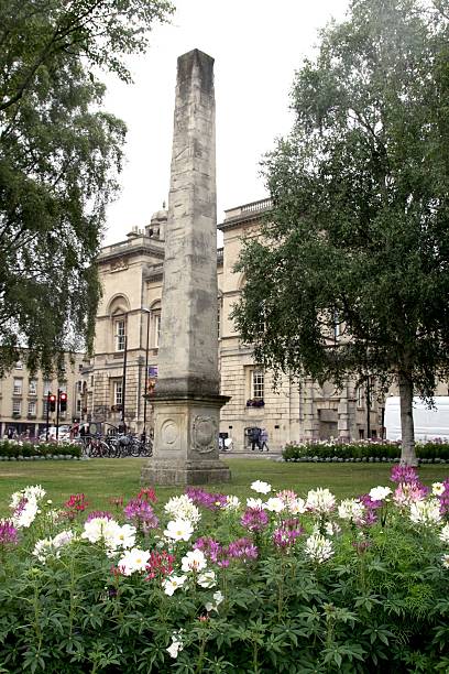 istock Tall Obelisk In The Town Square Of Bath England 487826834
