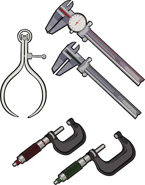 Vector illustration of Measurement Tools