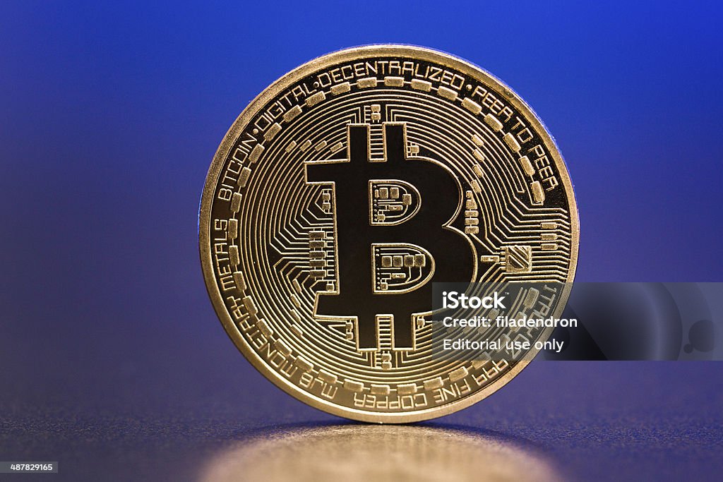 Bitcoin - Royalty-free Amarelo Foto de stock