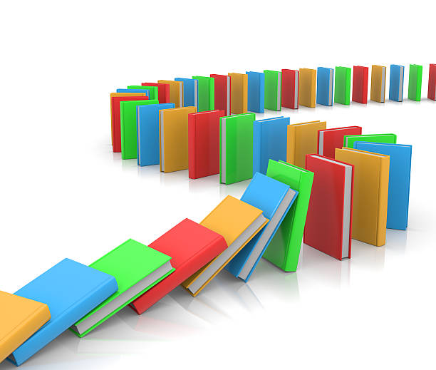 istock Domino Path of Books 487830823