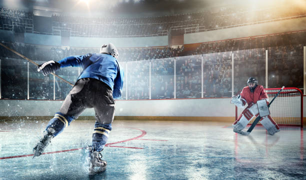 istock Ice hockey players in action 487831784