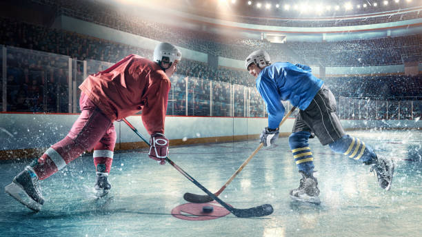 istock Ice hockey players in action 487831794