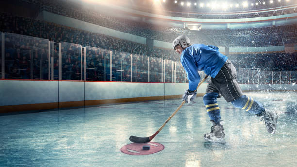 istock Ice hockey player in action 487831798