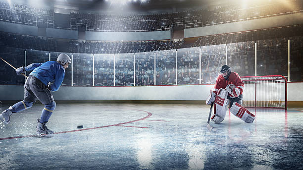 istock Ice hockey players in action 487831808