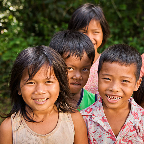 istock Group of Cambodian children 487834409