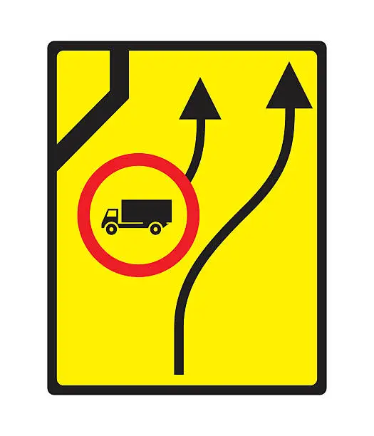 Vector illustration of Traffic sign.