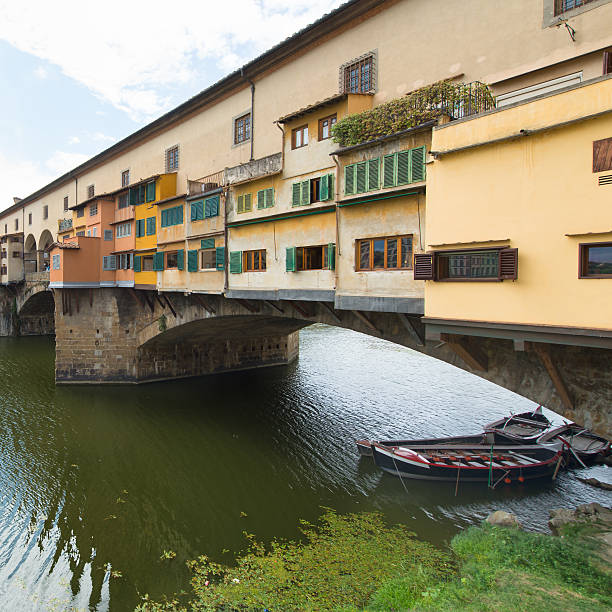 istock Florence, the old bridge with boats 487837354
