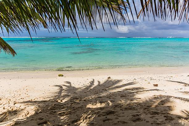 istock incredibly blue ocean of rarotonga 487843168