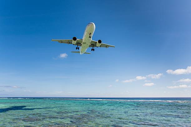 istock Watching landing airplanes in the jetblast area on Rarotonga 487845360