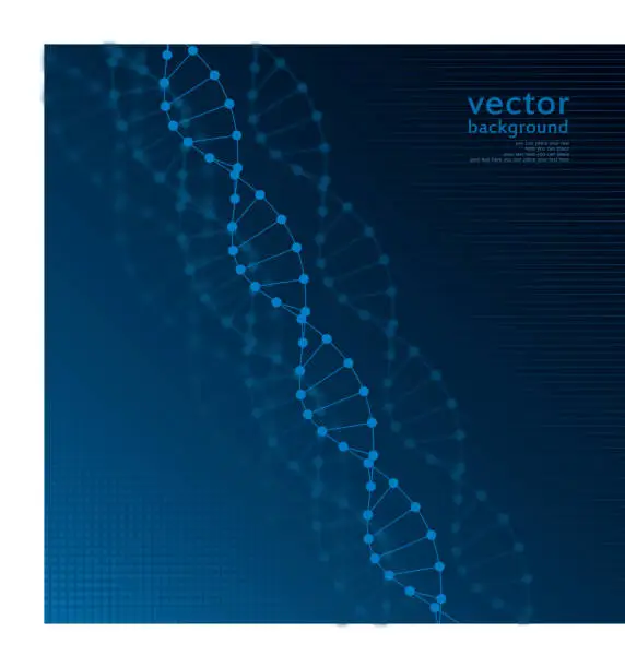 Vector illustration of DNA background