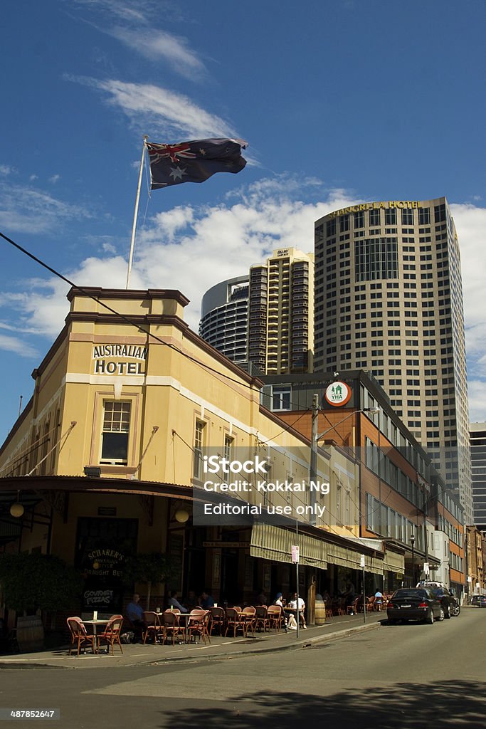 Old & nuovo hotel australiano - Foto stock royalty-free di Shangri-La Hotel