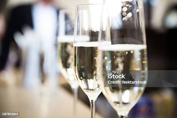 Champagne Glasses Stock Photo - Download Image Now - Champagne, Dinner, Cocktail