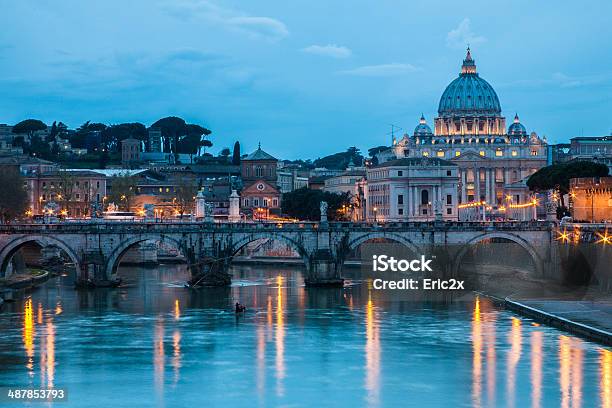 View Over Rome Stock Photo - Download Image Now - Ancient Rome, Architectural Dome, Architecture